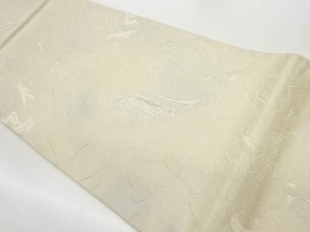 JAPANESE KIMONO / VINTAGE FUKURO OBI / WOVEN PEOPLE IN THE PAST